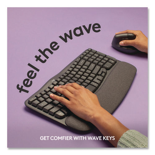 Ergo Wave Keyboard For Business, Graphite