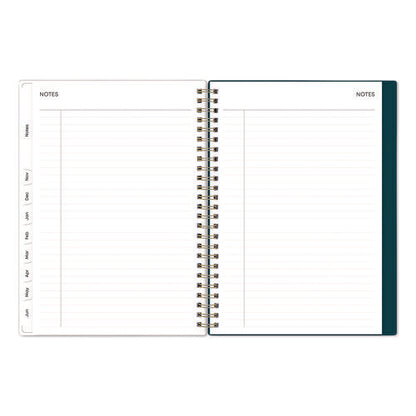 Greta Academic Year Weekly/monthly Planner, Floral Artwork, 8.63 X 5.88, Green Cover, 12-month: July 2024 To June 2025