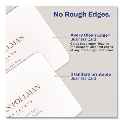 Clean Edge Square Cards, Inkjet, 2.5 X 2.5, 180 Cards, 9 Cards/sheet, 20 Sheets/pack