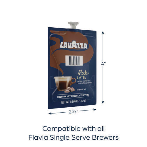 Lavazza Mocha Latte, Mocha, 0.5 Oz Pouch, 72/carton