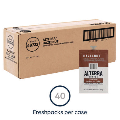 Alterra Hazelnut Coffee Freshpack, 0.23 Oz Pouch, 40/carton