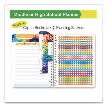 Chalkboard Doodles Weekly/monthly Student Planner, Academic Artwork, 11 X 8.5, Multicolor Cover, 11-month: Aug 2024-june 2025