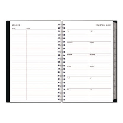 Enterprise Academic Weekly/monthly Planner, 8 X 5, Black Cover, 12-month (july To June): 2024 To 2025