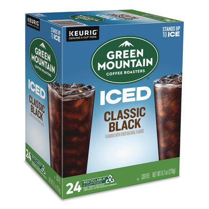 Classic Black Brew Over Ice Coffee K-cups, 0.4 Oz, 24/box