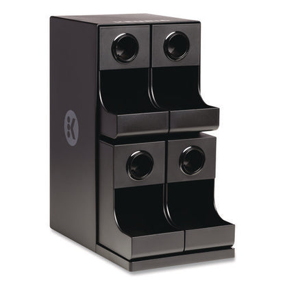 K-cup Organizer, 4-compartment, Black