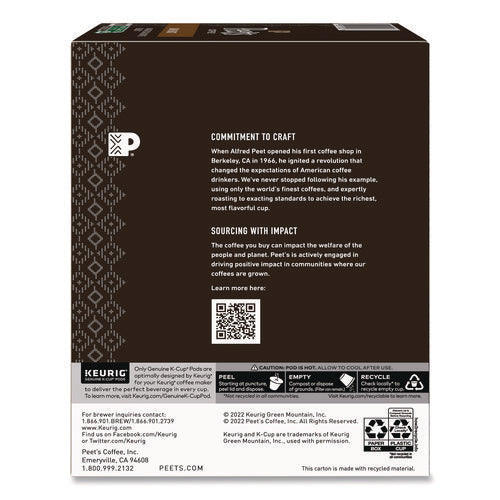 Major Dickason's Blend K-cups, 0.44 Oz, 88/carton