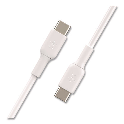 Boost Charge Usb-c To Usb-c Cable, 3.3 Ft, White, 2/pack