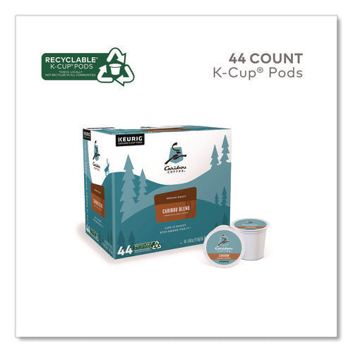 Caribou Blend Coffee K-cups, 0.4 Oz, 44/box