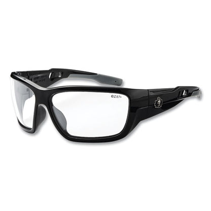 Skullerz Baldr Safety Glasses, Black Nylon Impact Frame, Anti-fog Clear Polycarbonate Lens