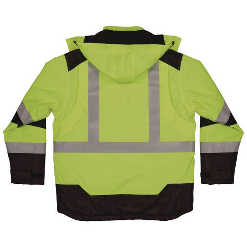 Glowear Class 3 Hi-vis Winter Jacket With Amplifire Heat Reflective Lining, Medium, Lime