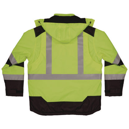 Glowear Class 3 Hi-vis Winter Jacket With Amplifire Heat Reflective Lining, Medium, Lime