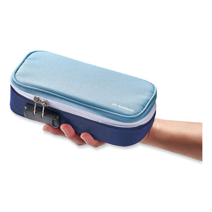 It's Academic Locking Pencil Case, 2 Compartments, 4.75" X 2.5" X 2.5", Assorted Colors, 2/pack