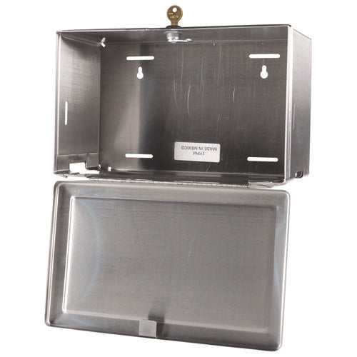 Surface-mounted Paper Towel Dispenser, 12.13 X 6.13 X 7.25, Satin Finish Stainless Steel