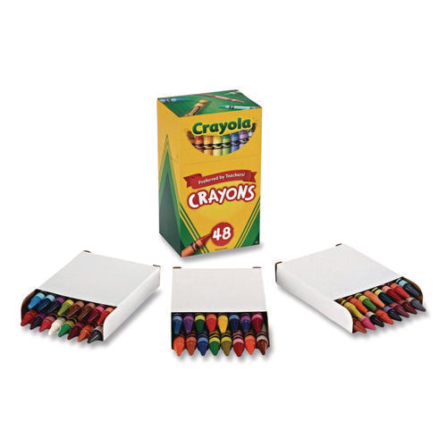 Classic Color Crayons In Flip Top Box With Tiered Sleeves, 48 Colors/box