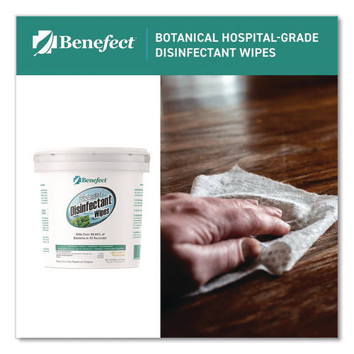 Botanical Disinfectant Wipes, 6 X 7, Light Lemon And Thyme, 250/bucket