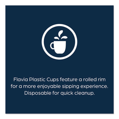 Cold Cups 12 Oz, Blue Band Flavia Logo, Clear/blue, 900/carton