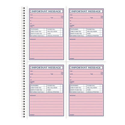 Important Message Book, Two-part Carbonless, 4 Forms/sheet, 200 Forms Total