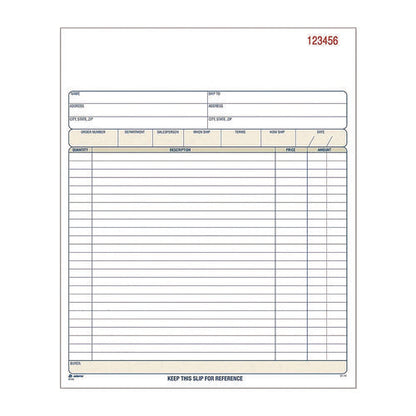 Multipart Sales Order Pad, Three-part Carbonless, 8.34 X 10.19, 50 Forms Total