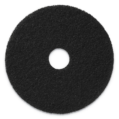 Scrubbing Pads, 13" Diameter, Green, 5/carton