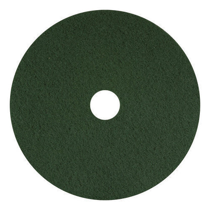 Scrubbing Pads, 13", Green, 5/carton