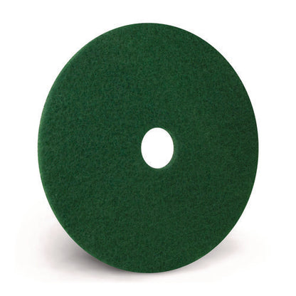 Scrubbing Pads, 13", Green, 5/carton