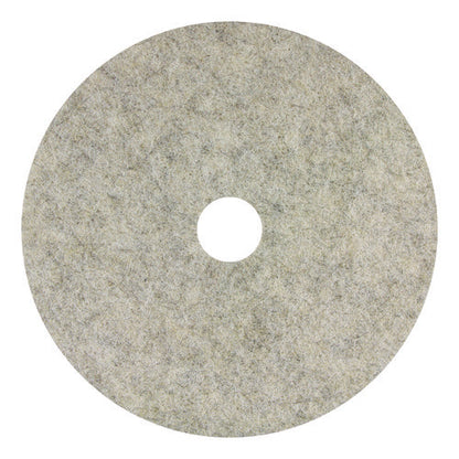 Combo Burnishing Pads, 28" Diameter, Gray, 5/carton