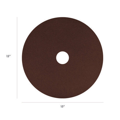 Ecoprep Epp Specialty Pads, 15" Diameter, Maroon, 10/carton