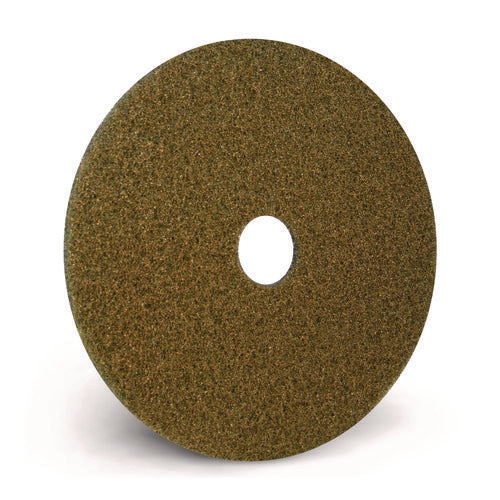 Black Diamond 1500 Grit Diamond Pad, 20" Diameter, Black/yellow, 2/carton