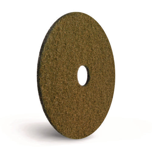 Black Diamond 1500 Grit Diamond Pad, 20" Diameter, Black/yellow, 2/carton