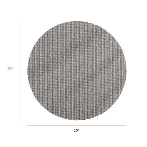 Sand Screen Discs, 20" Diameter, 60 Grit, Gray, 10/carton