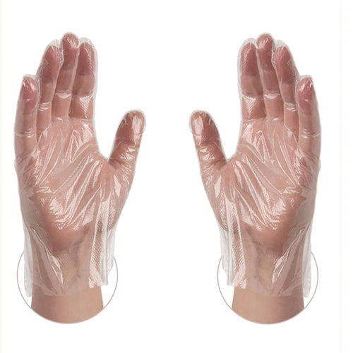 Poly Food Safe Industrial Gloves, Large, Clear, 500/box