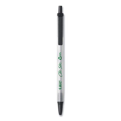 Revolution Round Stic Ballpoint Pen, Medium 1 Mm, Black Ink, Clear Barrel, 10/pack