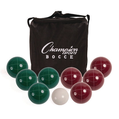 Deluxe Bocce Tournament Set, 4.25" Dia Balls, Assorted Colors