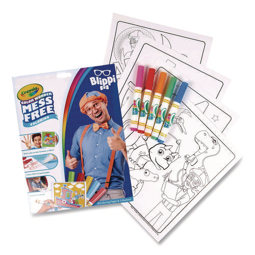 Blippi Color Wonder Kit, (18) Coloring Pages, (5) Blippi's Collection Markers