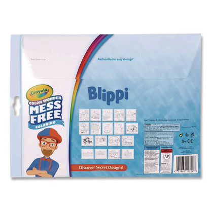 Blippi Color Wonder Kit, (18) Coloring Pages, (5) Blippi's Collection Markers