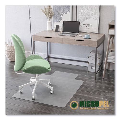 Economat Antimicrobial Chair Mat, Lipped, 36 X 48, Clear