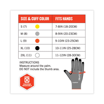 Proflex 7072 Ansi A7 Nitrile-coated Cr Gloves, Gray, 2x-large, Pair