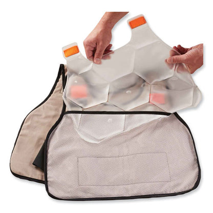 Chill-its 6220 Phase Change Cooling Vest Charge Packs, Small/medium, 12 X 16.25