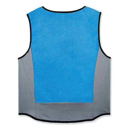 Chill-its 6667 Wet Evaporative Pva Cooling Vest With Zipper, Pva, 2x-large, Blue