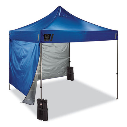 Shax 6051 Heavy-duty Pop-up Tent Kit, Single Skin, 10 Ft X 10 Ft, Polyester/steel, Blue