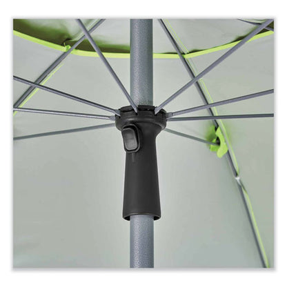 Shax 6100 Lightweight Work Umbrella, 90" Span, 92.4" Long, Lime Canopy