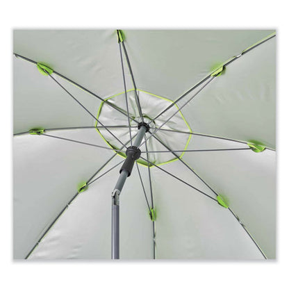 Shax 6100 Lightweight Work Umbrella, 90" Span, 92.4" Long, Lime Canopy