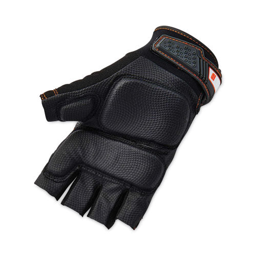 Proflex 900 Half-finger Impact Gloves, Black, 2x-large, Pair