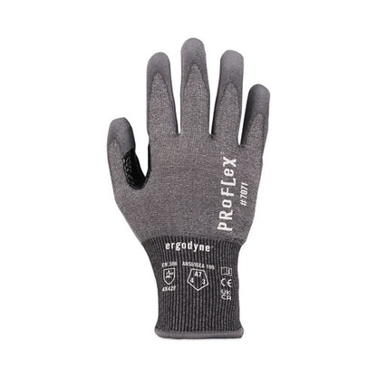 Proflex 7071 Ansi A7 Pu Coated Cr Gloves, Gray, Small, 12 Pairs/pack