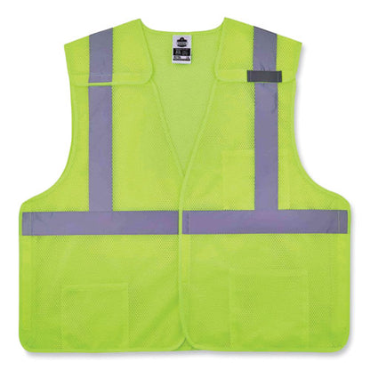 Glowear 8217ba Class 2 Breakaway Mesh Vest, Polyester, Small/medium, Lime