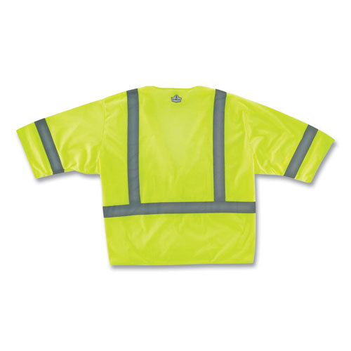 Glowear 8310hl Class 3 Economy Hook And Loop Vest, Polyester, 4x-large/5x-large, Lime