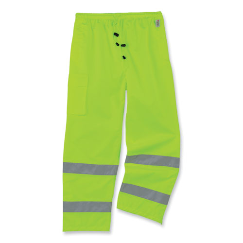 Glowear 8915 Class E Hi-vis Rain Pants, 2x-large, Lime