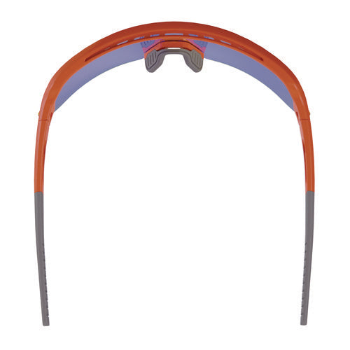 Skullerz Aegir Anti-scratch/enhanced Anti-fog Safety Glasses, Orange Nylon Impact Frame, Blue Mirror Polycarbonate Lens