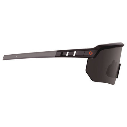 Skullerz Aegir-afaspm Anti-scratch And Enhanced Anti-fog Safety Glasses, Matte Black Frame, Smoke Polycarb Lens