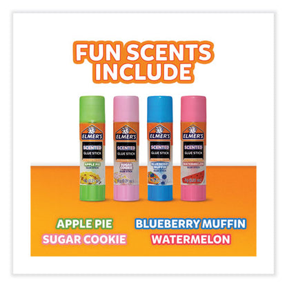 Scented Glue Sticks, 0.21 Oz, Dries In Assorted Colors, 4 Scents